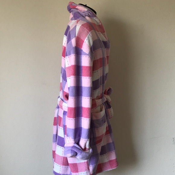 NFS Purple,pink,and white comfy warm robe - Picture 3 of 7